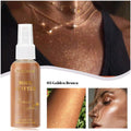 Tidesmit liquid body highlighting shimmer oil in 4 shades for radiant face makeup and glow body glitter spray finish