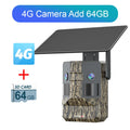 UCON 24MP 4G Solar Trail Camera Dual Screen Outdoor Cellular Trail Camera Dual PIR AI Animal Detection 0.2s Triggered Wildlife
