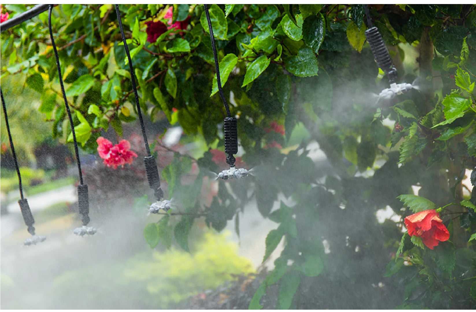 360 Degree Rotating Irrigation Sprinkler Misting Nozzle Hanging Spray Greenhouse Cooling Dust Suppression System