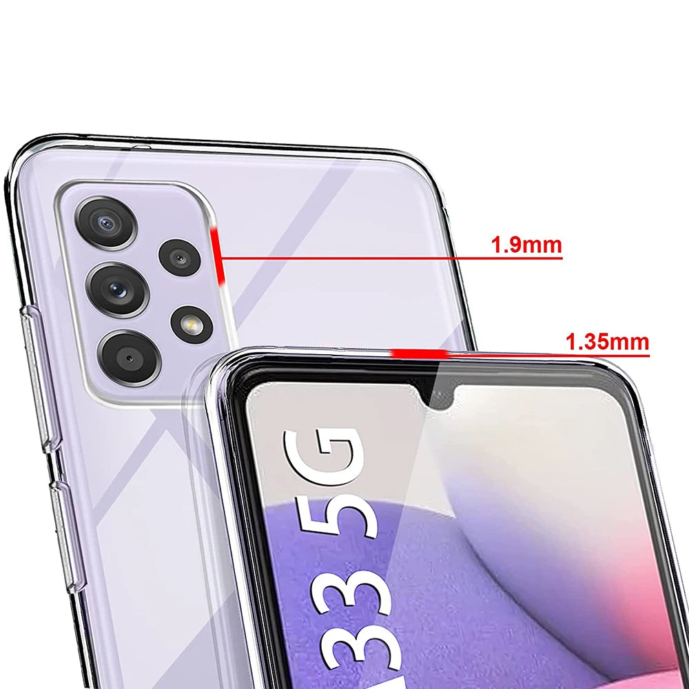 Clear Samsung Galaxy Phone Case - Slim Fit Shock-Absorbing Cover Tidesmit