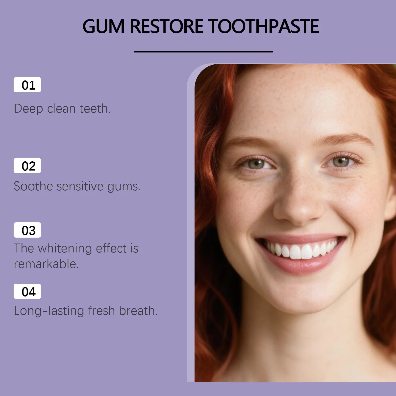 Tidesmit gum repair toothpaste for teeth whitening, dental stain removal, and sensitive gum protection.