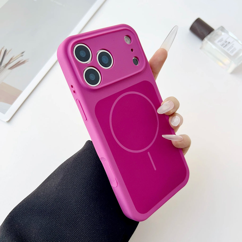 iPhone 17 Pro Max Magnetic Silicone Case - Shock-Absorbing Slim Cover Tidesmit