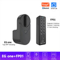 New RAYKUBE EG One Tuya BLE Smart Lock + Wireless Fingerprint and PIN Pad FP01 Bundle – Drill-free, Easy Installation