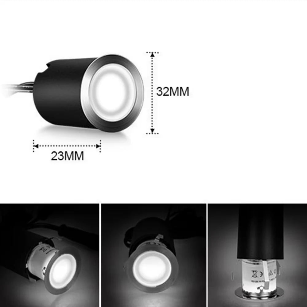 6pcs 8pcs Solar LED Deck Light Waterproof Underground Lamp Garden Buried Lamp Outside Recessed Stair Lamp Floor Wall Spotlight