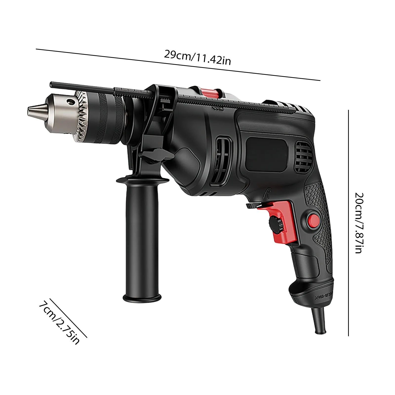 0-3000RPM Brushless Electric Screwdriver Drill 13mm Metal Keyless Chuck Wireless Drilling Machine Household Industrial Repair Tool