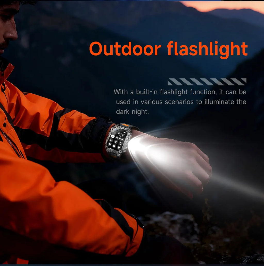 YLL-AK86 Outdoor Sport for Smart Watch Fitness Tracker Sleep Tracker IP67 AMOLED Screen Heart Rate Monitor Magnetic Charging