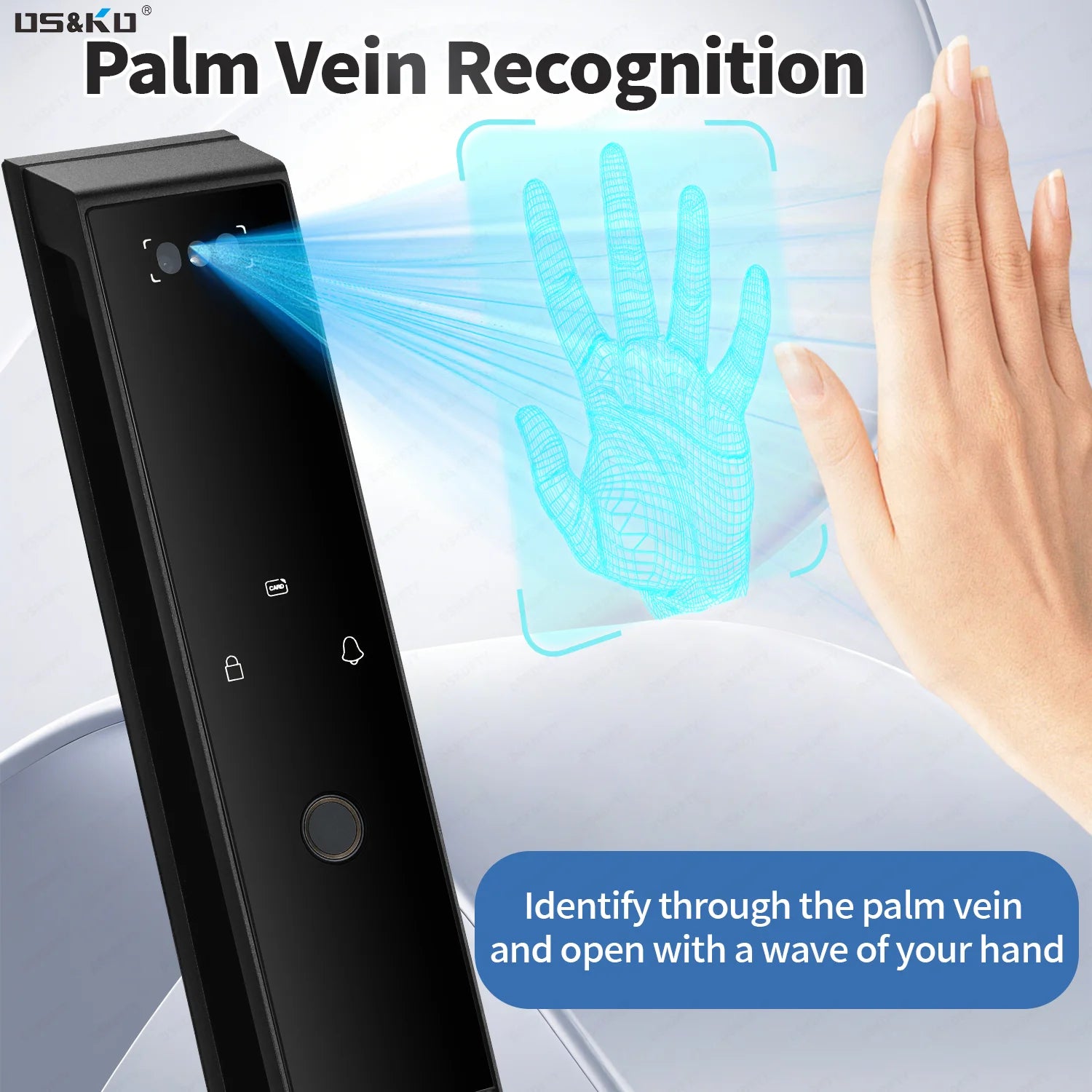 TTLOCK Smart Door Lock WiFi 3D Facial Recognition Electronic Lock Password Security Lock With Camera Biometric Door Lock For Hom