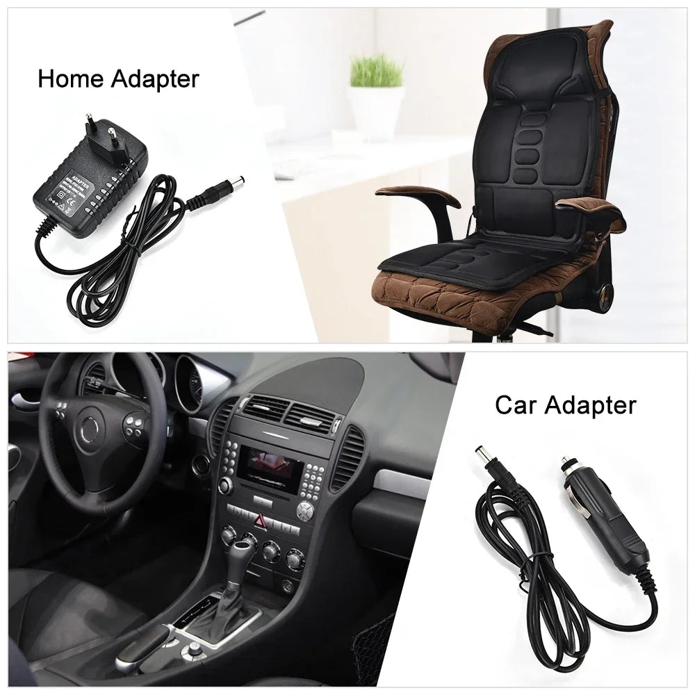 Electric Back Massager Cushion with Heat for Targeted Lumbar Relief Massage Cushion Tidesmit
