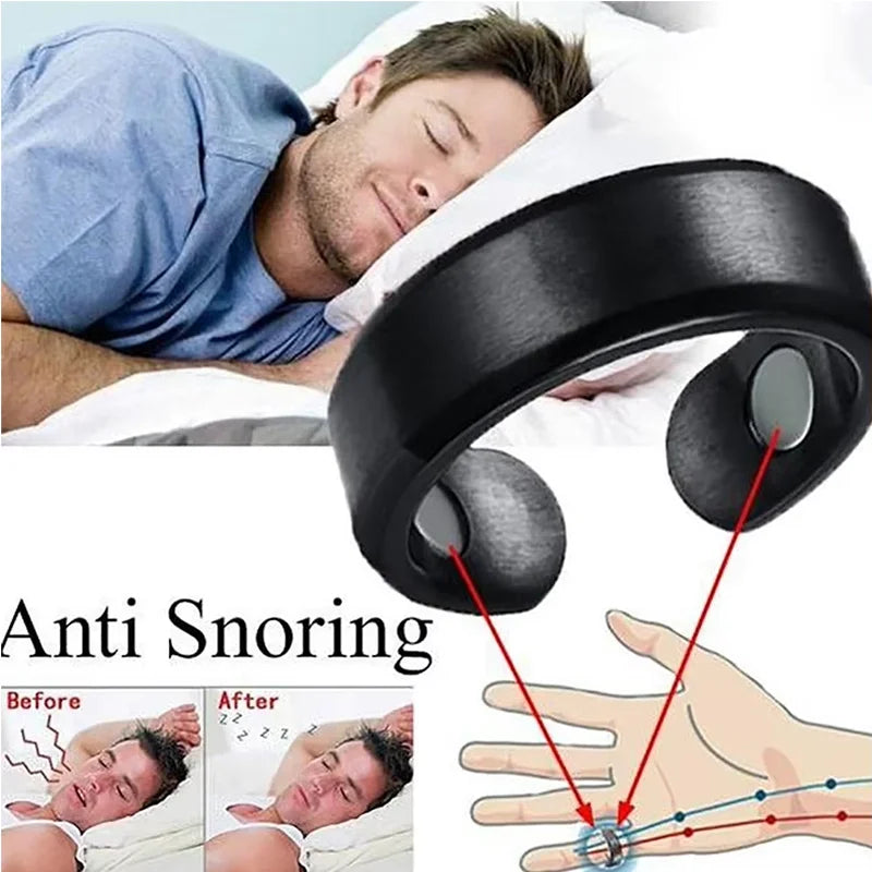 Anti Snoring Acupressure Ring - Adjustable Natural Sleep Aid Tidesmit Tidesmit