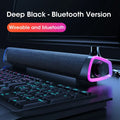 Tidesmit Computer Speaker Bar with 4D Stereo Subwoofer for PC & Laptop Bluetooth Black Speaker Tidesmit