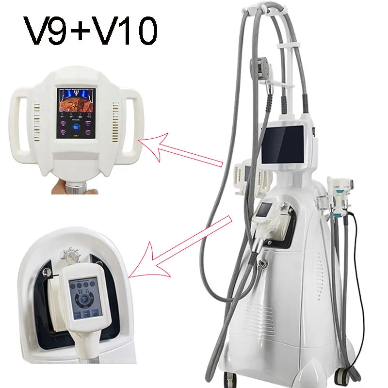 6-in-1 Vacuum Cavitation Roller Body Shaping Massager V9 V10 Model Body Shaping Massage Equipment V9 V10 6 IN1 Tidesmit