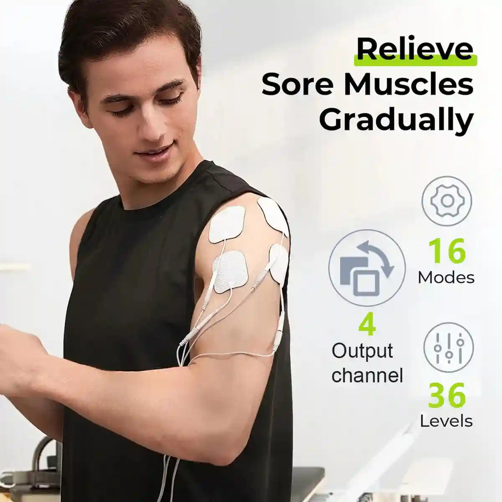 Electric Back Massager - Portable Muscle Relief & Deep Tissue Device Back Massage Instrument Tidesmit
