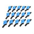 15pcs Plastic Drip Irrigation 1/2 Inch Barbed Shut Off Valve for 1/2 Inch 16mm Drip Irrigation Tubing for Drip Sprinkler Systems