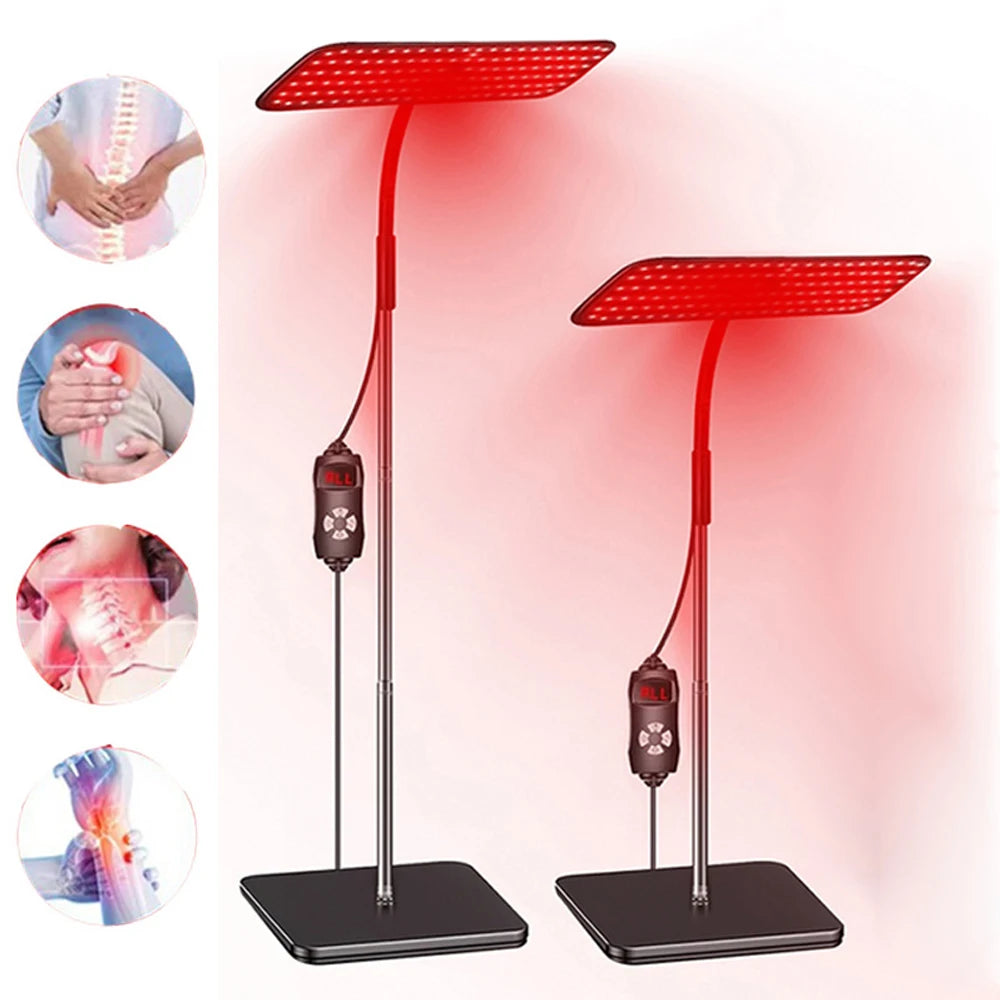LED Red Light Therapy Panel Lamp for Facial Anti Aging Skin Care Beauty 216 LED Light Body Pain Relief Physical Therapy Tools