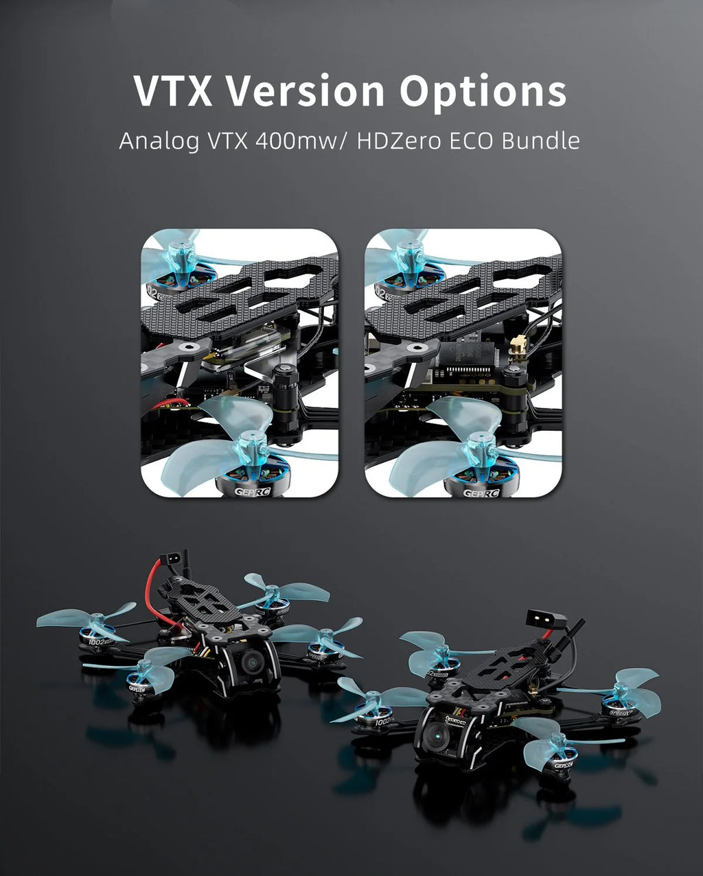 FPV Drone Quadcopter Kit: Tidesmit T-Cube18 2S HD O4 Precision System Tidesmit