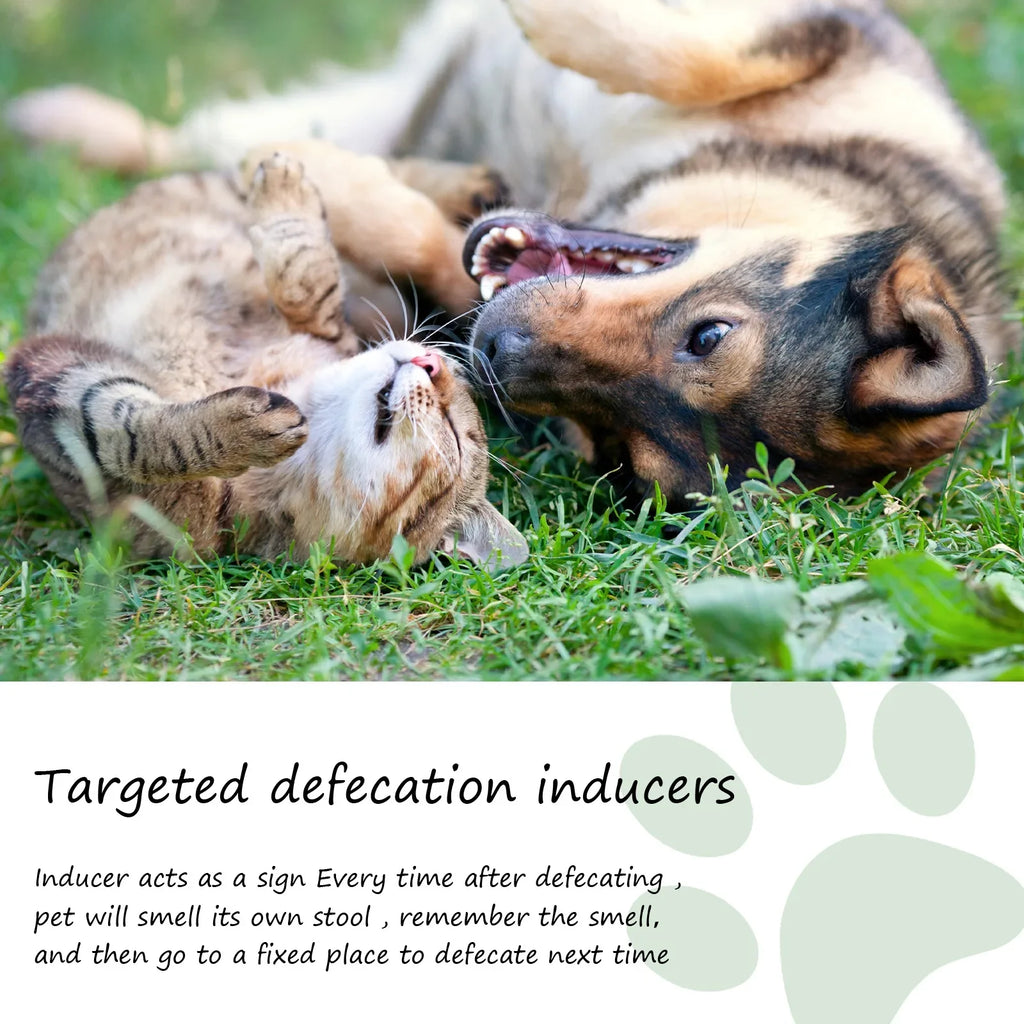 Puppy and kitten toilet training spray for easy pet potty positioning and fixed-spot defecation.