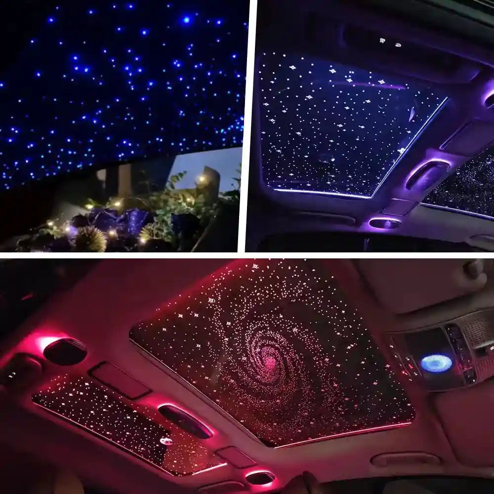 Fiber Optic Starry Sky Car Atmosphere Lamp - RGB LED Lighting Kit Tidesmit