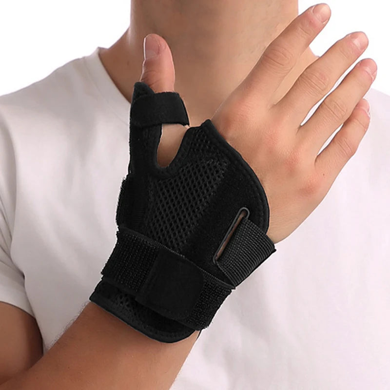 Flexible Splint Wrist Thumb Support Brace for Tendonitis Arthritis Breathable Thumb Protector Guard Fits Right and Left Hand
