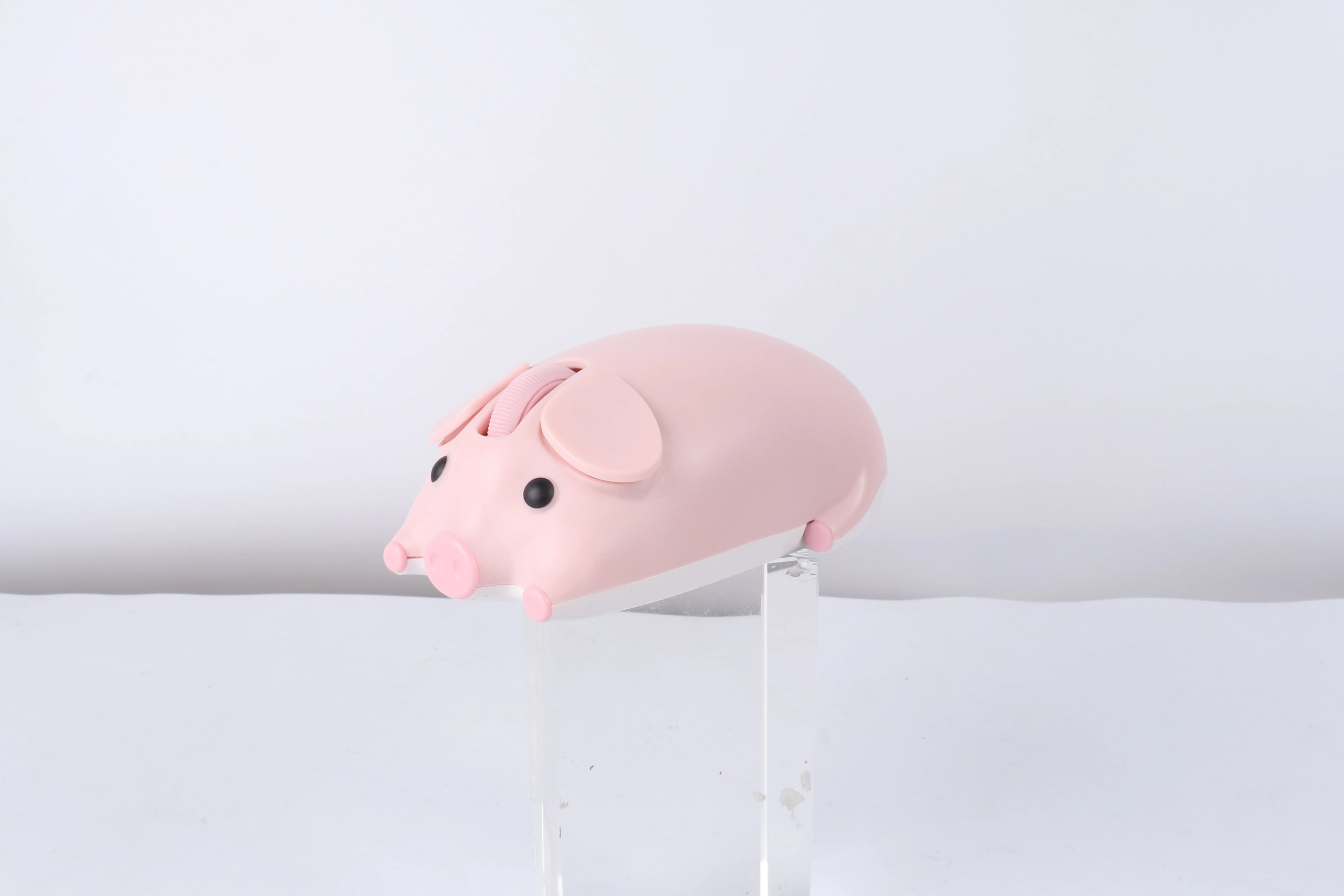 Cute 3D Little Pig Wireless Mouse 2.4G Bluetooth Dual-mode Silent For Women Office Laptop PC