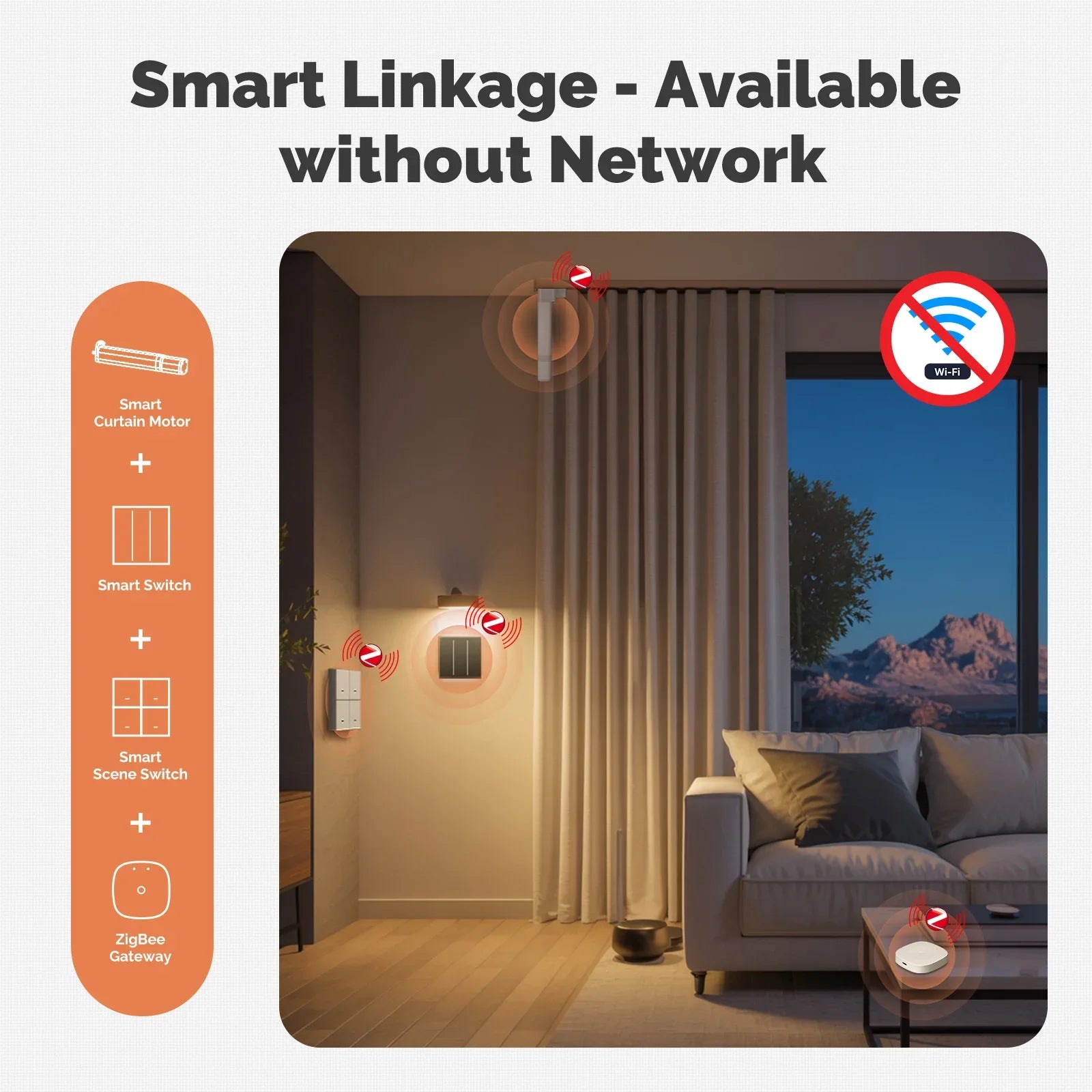 Smart Home Gateway Hub: Multi-Mode ZigBee, Bluetooth & WiFi Connectivity Tidesmit