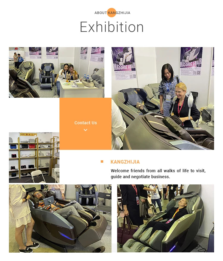 4D Zero Gravity Full Body Massage Chair - Coffee Premium Ergonomics Massage Chairs Tidesmit