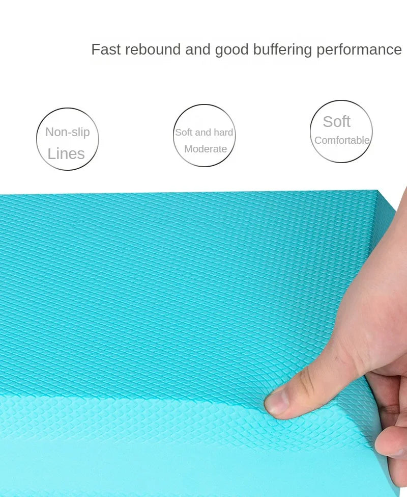 Household trapezoidal yoga fitness TPE balance pad massage yoga exercise balance cushion equipment rebounds quickly and cushions