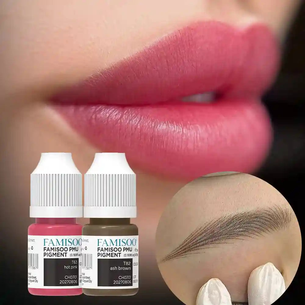 Permanent Makeup Pigment 5ml | Professional PMU Lip & Brow Ink Permanent Makeup Machines Tidesmit