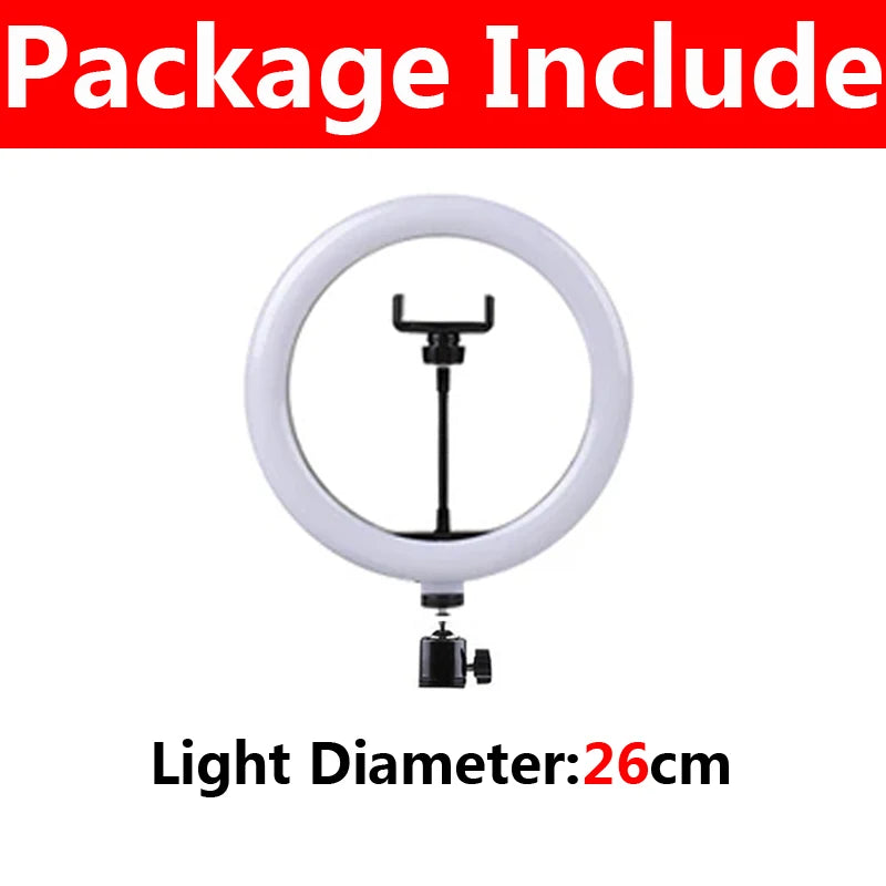 LED Ring Light with Tripod for TikTok Video 33cm | Tidesmit 26cm Only Lamp Tidesmit