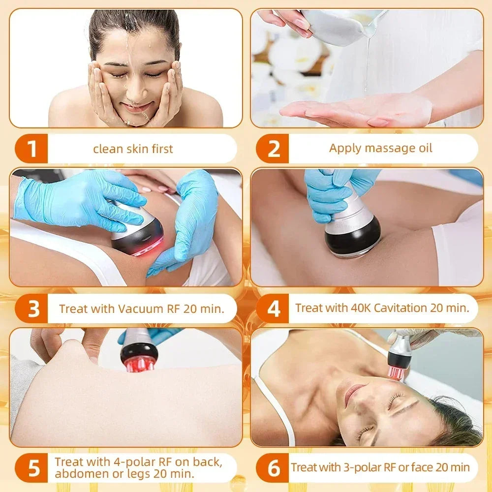 40K Ultrasonic Cavitation Machine for Targeted Body Firming Back Massage Instrument Tidesmit