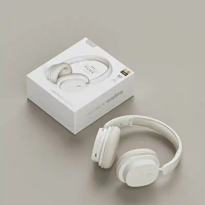 Wireless Headphones with Active Noise Cancellation & 120h Playtime White Tidesmit