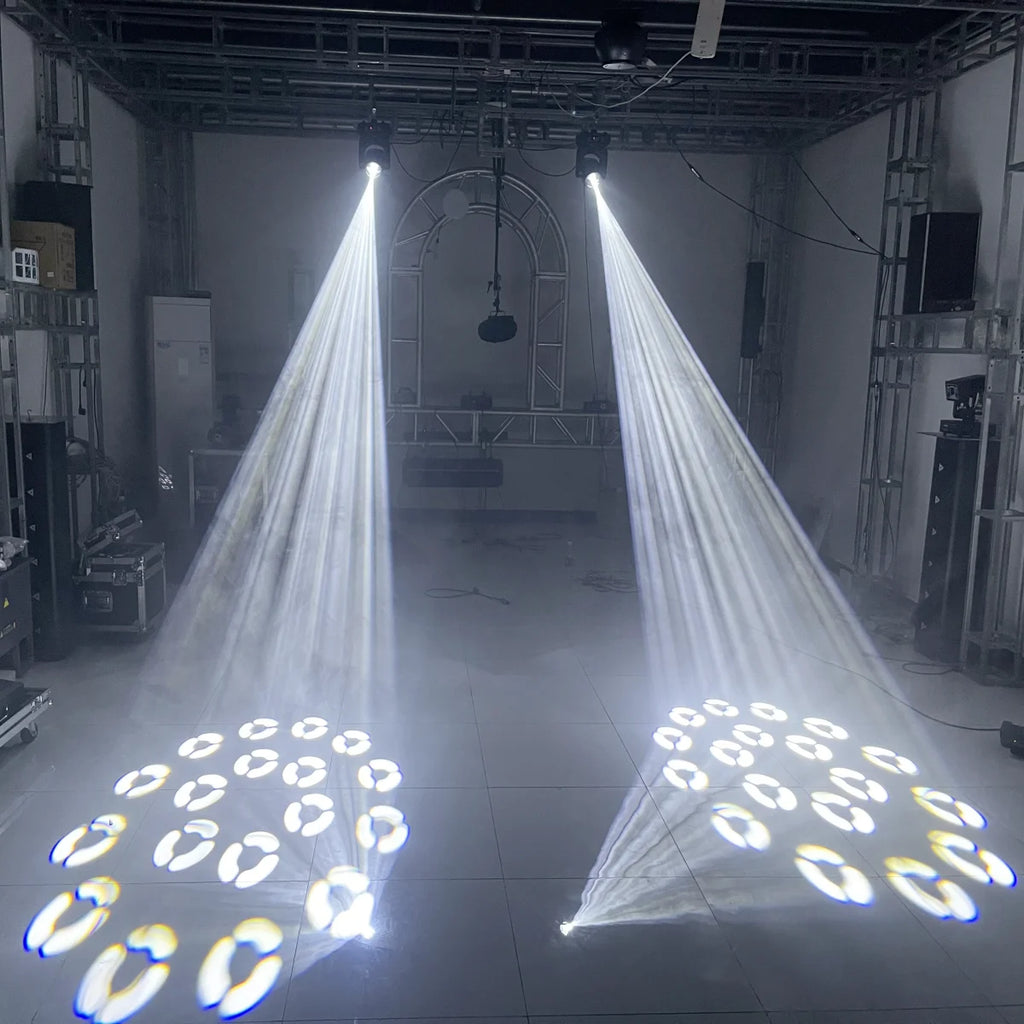2PCS Mini LED Moving Head Light 150W Beam+Spot+18 Rotating Prisms Dj Dmx Stage Effect Light Disco Bar