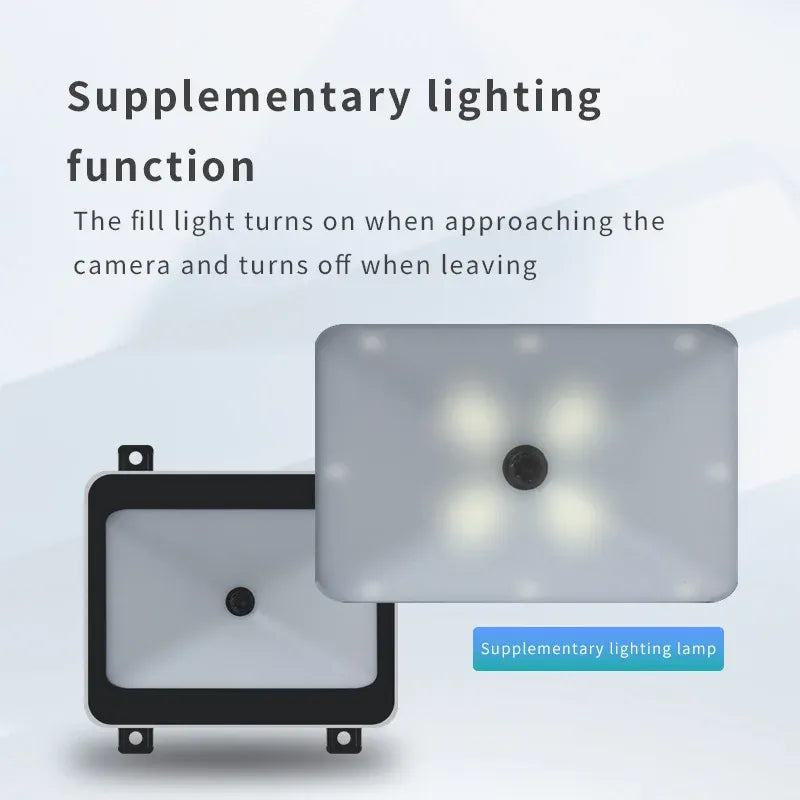Embedded QR code reader module with supplementary lighting lamp above the lens