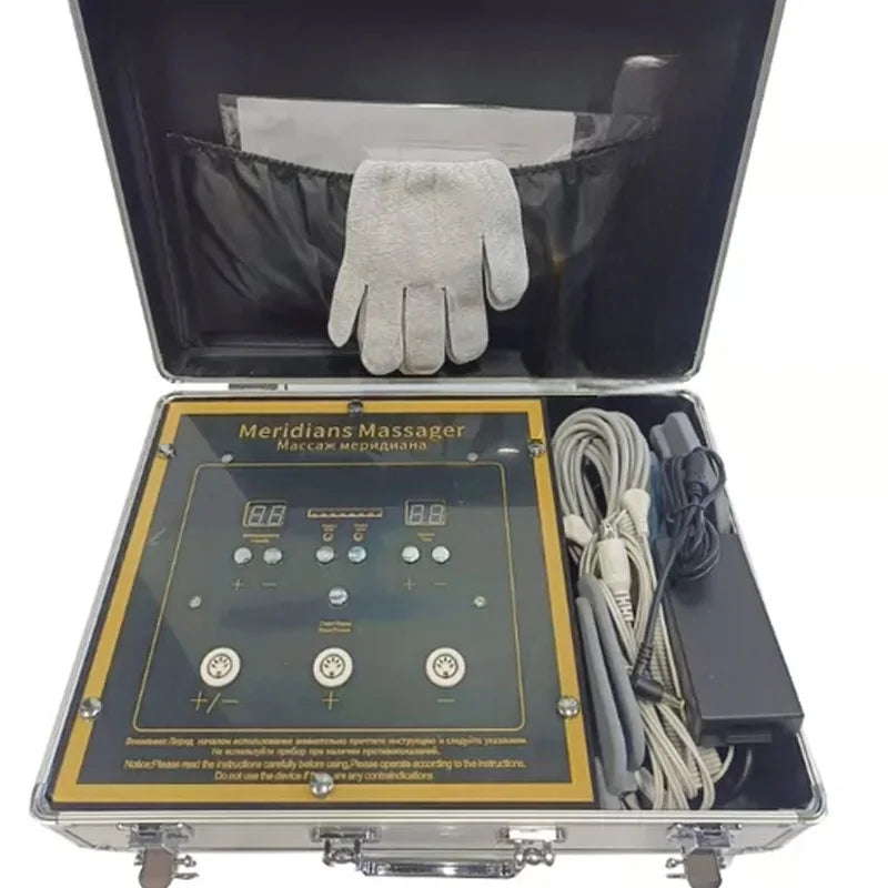 Bioenergy Massage Machine - Portable Meridian Pulse Muscle Stimulator Relaxation Treatment English version Tidesmit