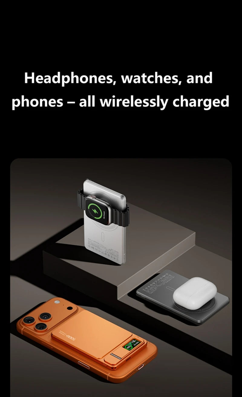 Magnetic Wireless Power Bank 10000mAh for iPhone with PD Fast Charging Tidesmit