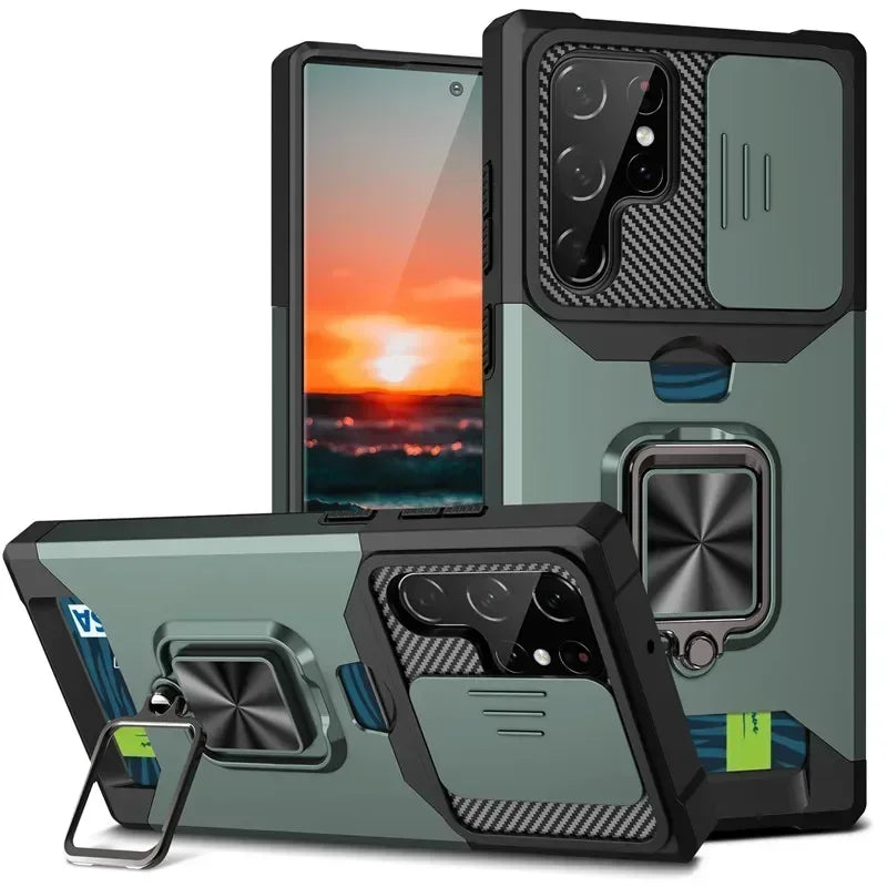 Samsung Galaxy S25 Ultra Magnetic Case - Slim Shock-Absorbing Cover green Tidesmit