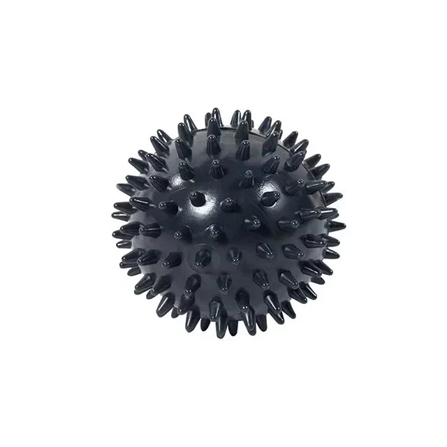 Spiky Massage Ball for Myofascial Release - 7.5cm Portable Wellness Tool Relaxation Treatment Black Tidesmit