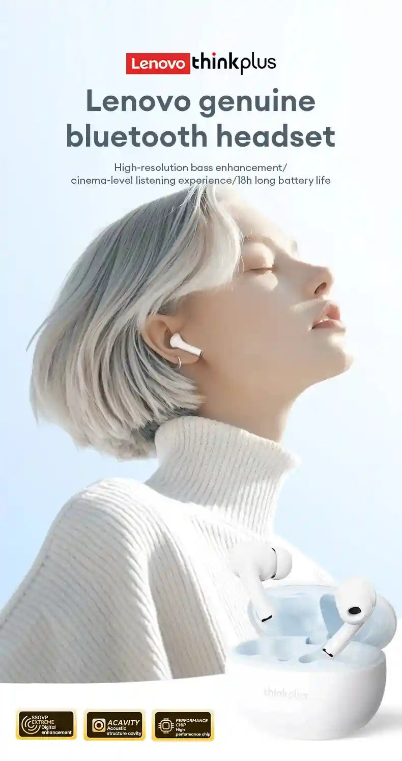 Lenovo LP5 Pro Wireless Earbuds - Low Latency Gaming Headset Tidesmit