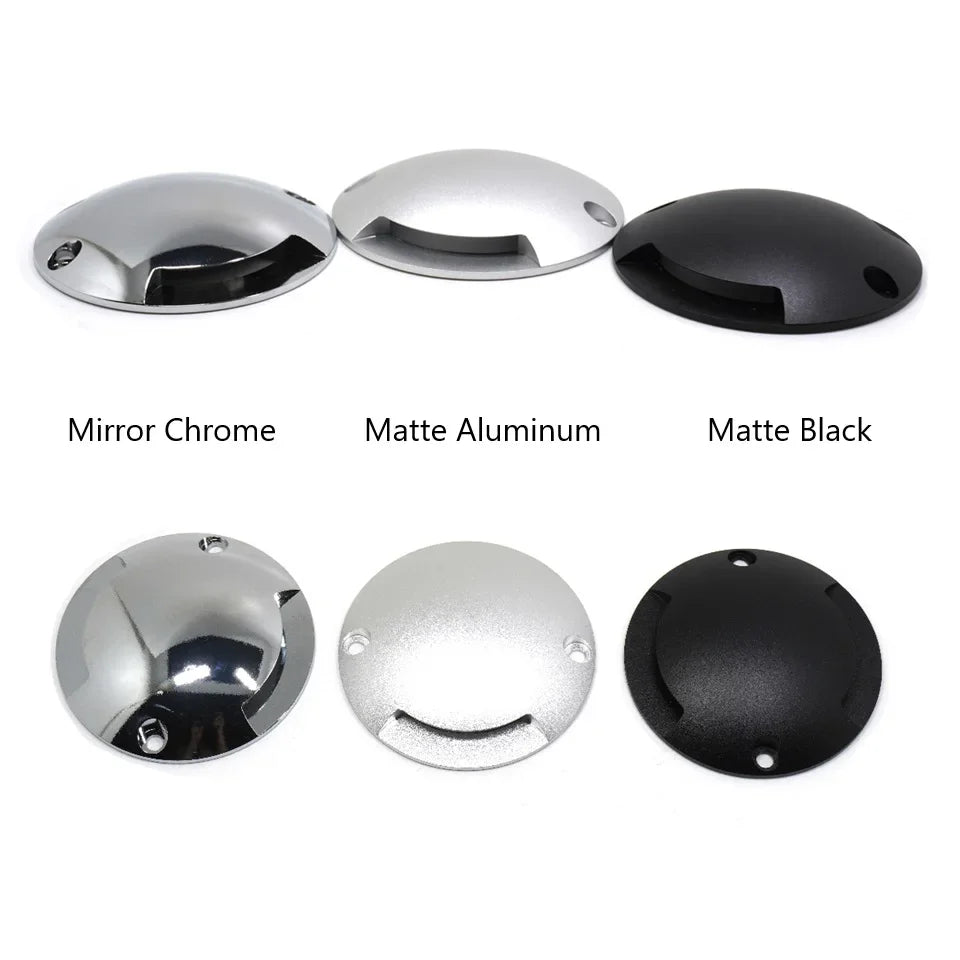 QITU 12V 24V LED Outdoor Ground Spot RGB Garden Side Light Waterproof IP67 Mini Surface Mounted Thin Terrace Courtyard Spotlight