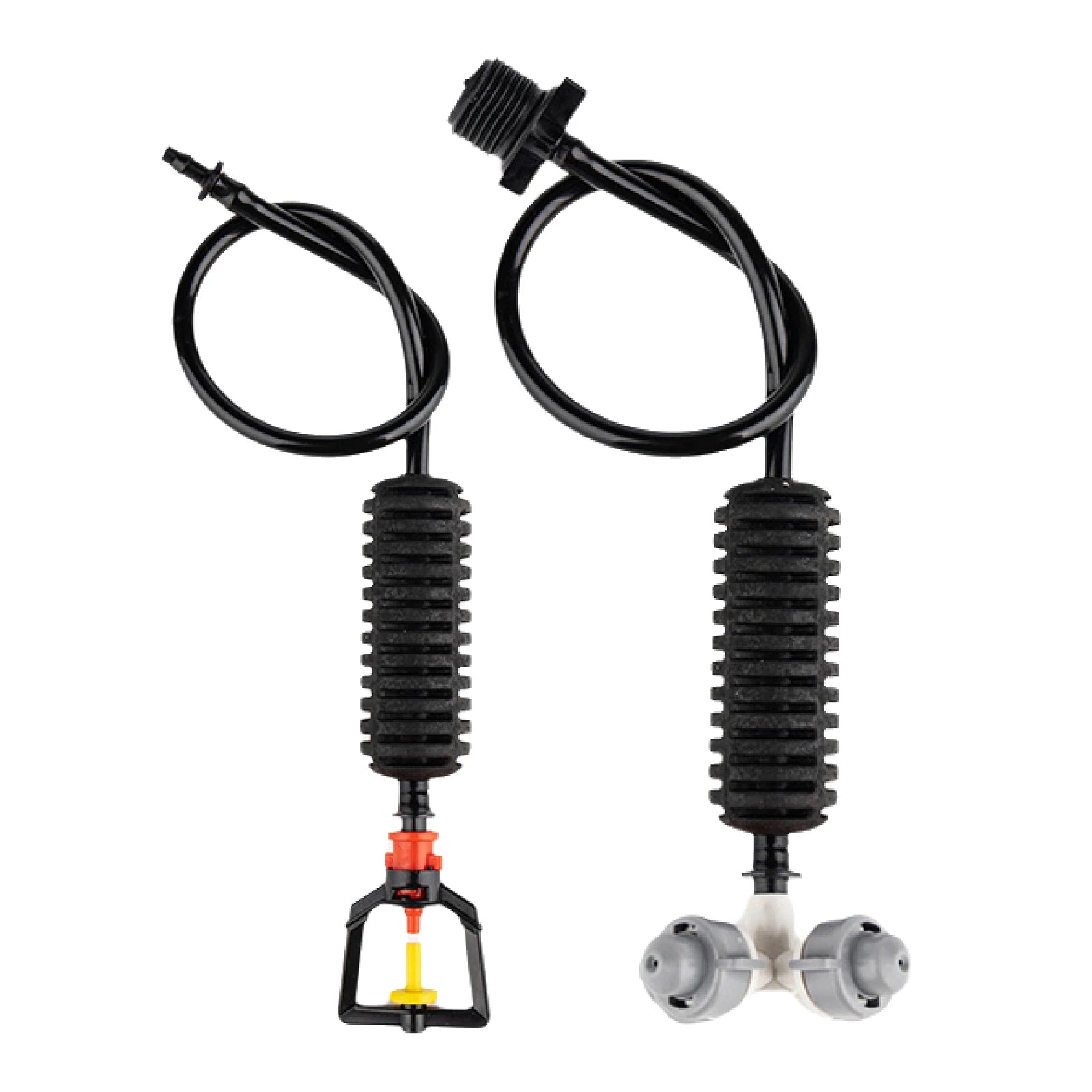 Inverted Micro Sprinkler Nozzle Set 360 Rotating Misting Spray Irrigation Sprayer Cooling Dust Garden Greenhouse