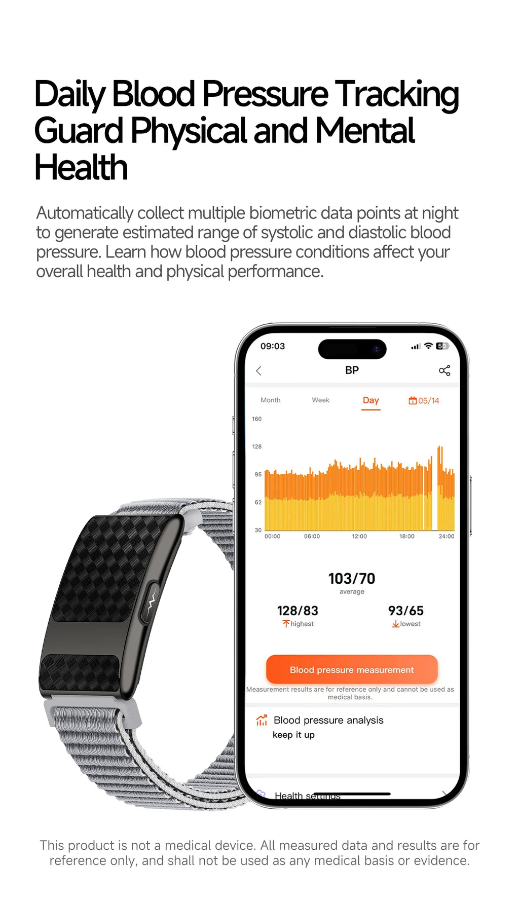 VWAR FLOW ECG Smart Fitness Bracelet Heart Rate Blood Oxygen Sleep Monitor Body Temperature Stress Tracker Women Men Health Band