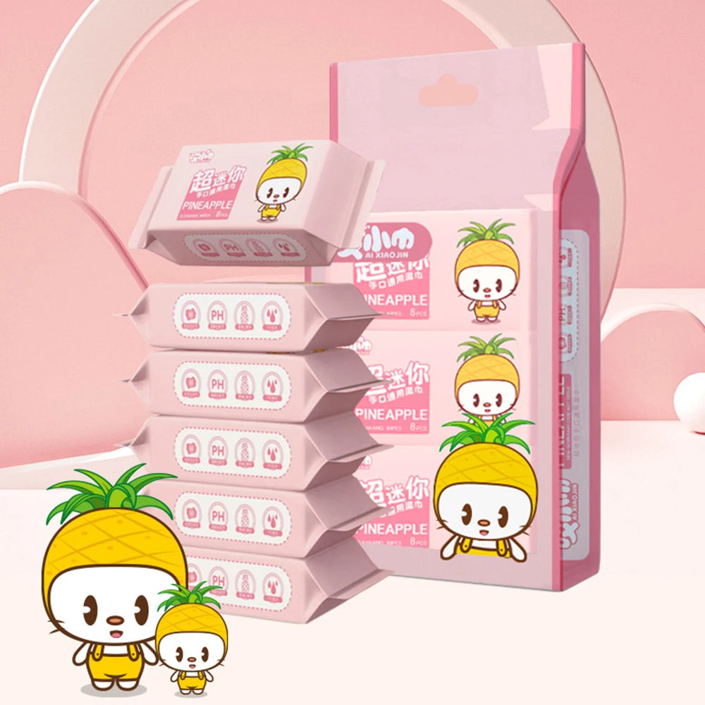 Soft Baby Wet Wipes Large Pack Disposable Freshing Cleaning Wipes Hand Mouth Cleaning High Quality Mini Portable Wipes Babies