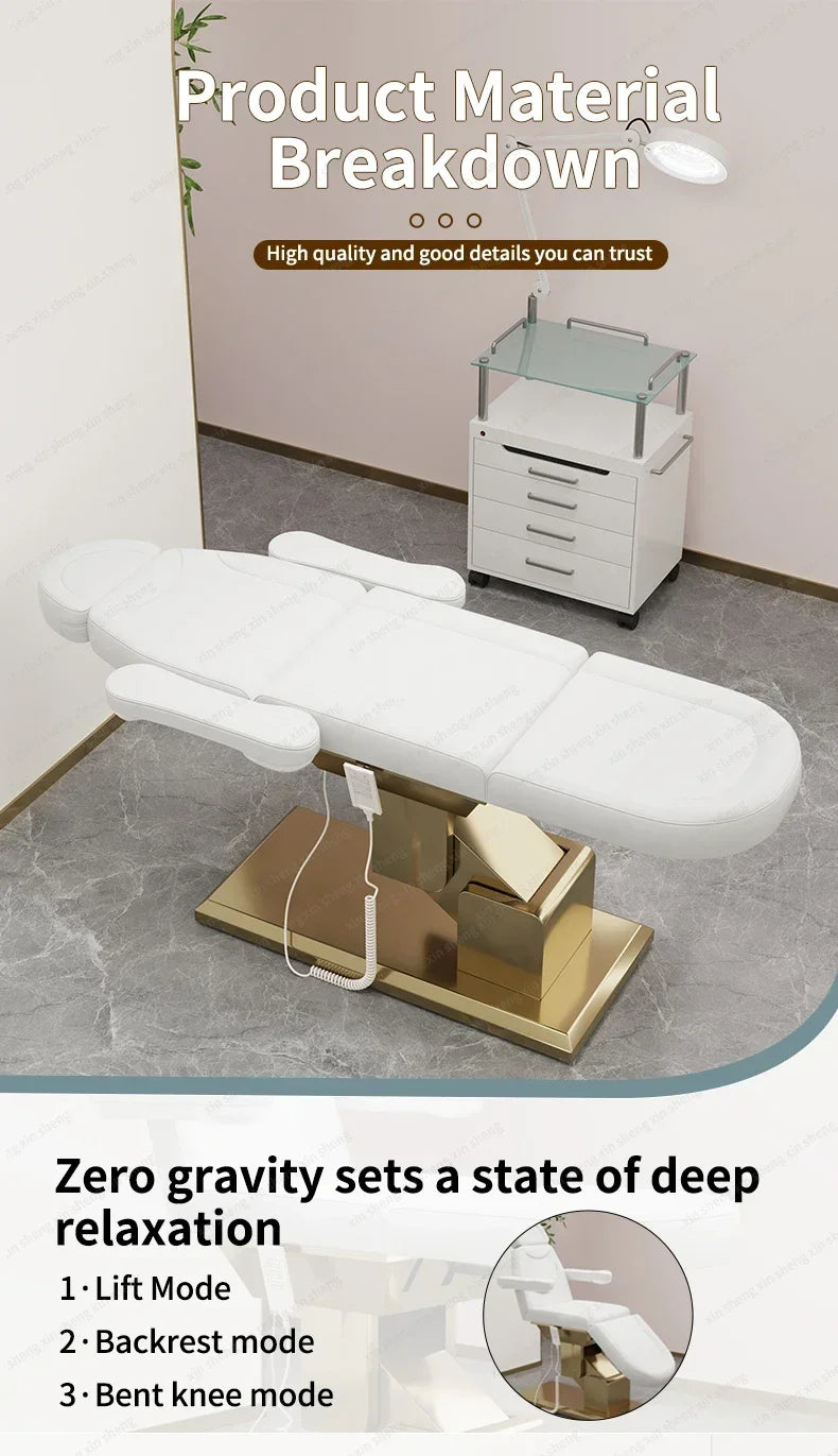 Electric Massage Bed | Adjustable Facial Spa Chair with Heat Therapy Massage Chairs Tidesmit