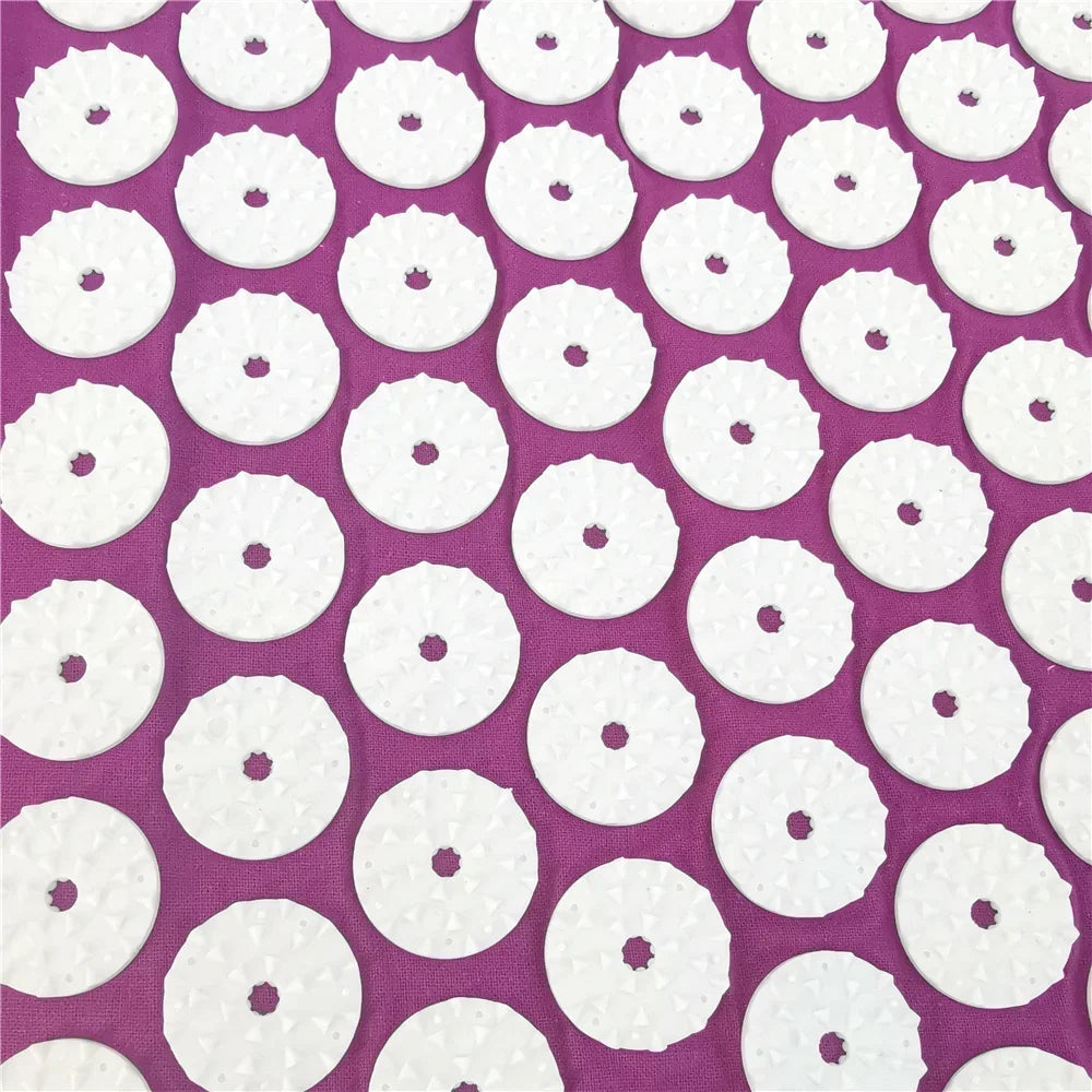 Profession Acupressure Massage Yoga Mat Touchpoints Relieve Back Body Pain Stress Spike Mat Acupuncture Mat with Pillow Cover
