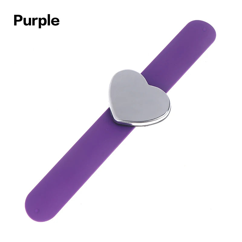 Magnetic Sewing Pincushion Wristband - Silicone Wrist Pin Holder Massage Chairs Purple Tidesmit