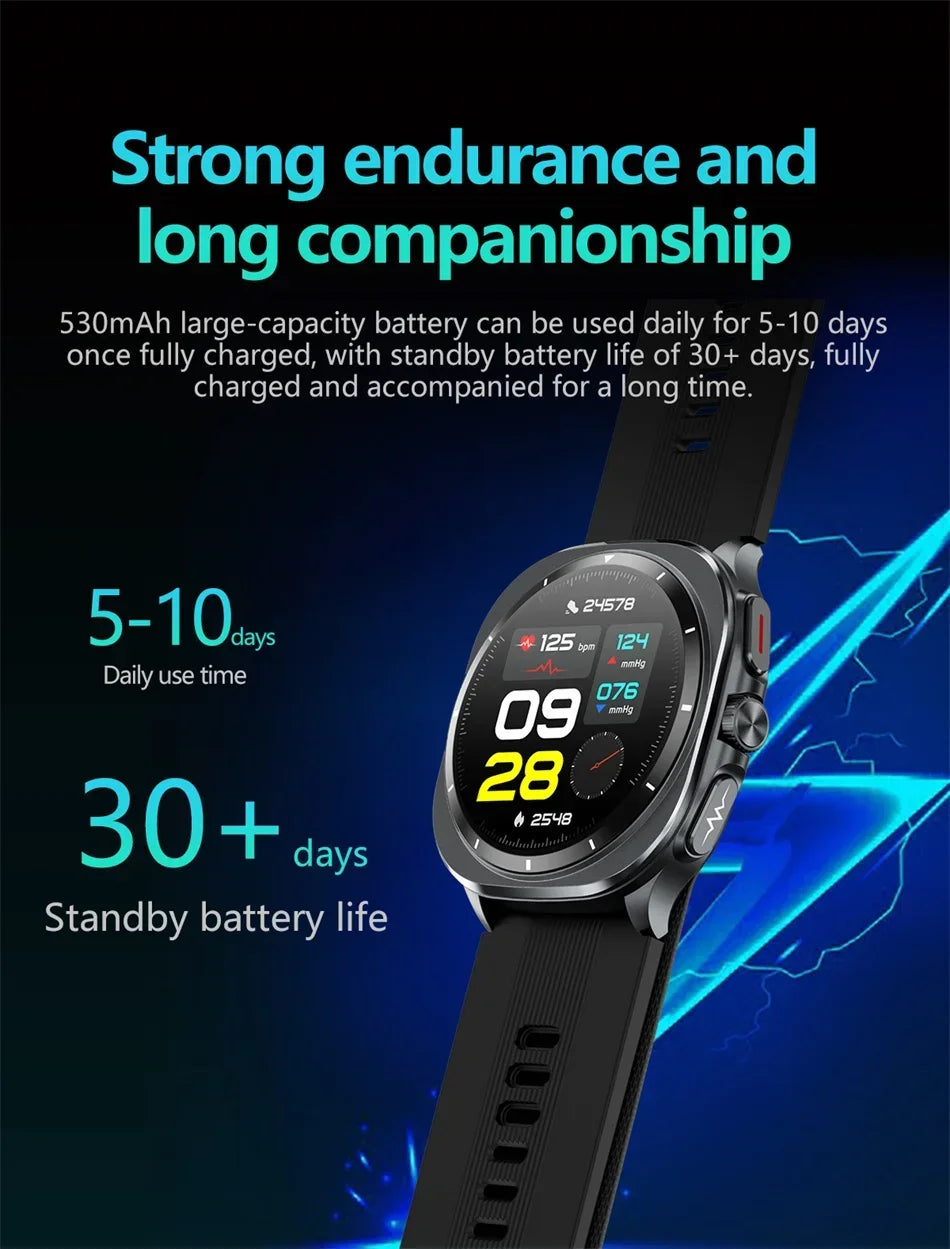 for Samsung Air Pump Airbag Smart Watch Men, Micro Physical Examination Accurate Measure Blood Pressure Sport SmartWatch 2025New