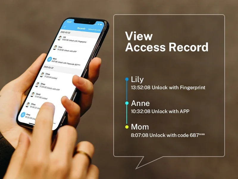 WiFi Smart Lock for Front Door TTlock APP Remote Control Fingerprint Keypad Door Lock Keyless Entry for Door Thickness 40-120mm