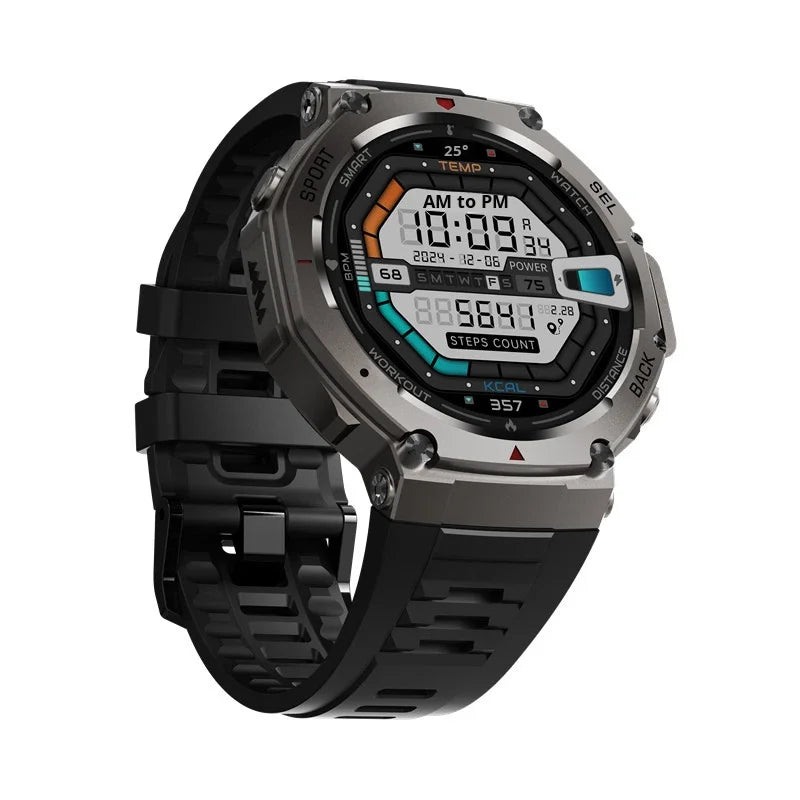 YLL-Dm58 Android Smart Watch AMOLED Screen for Answer Calls GPS Altitude Barometric Compass 5ATM Waterproof NFC Sleep