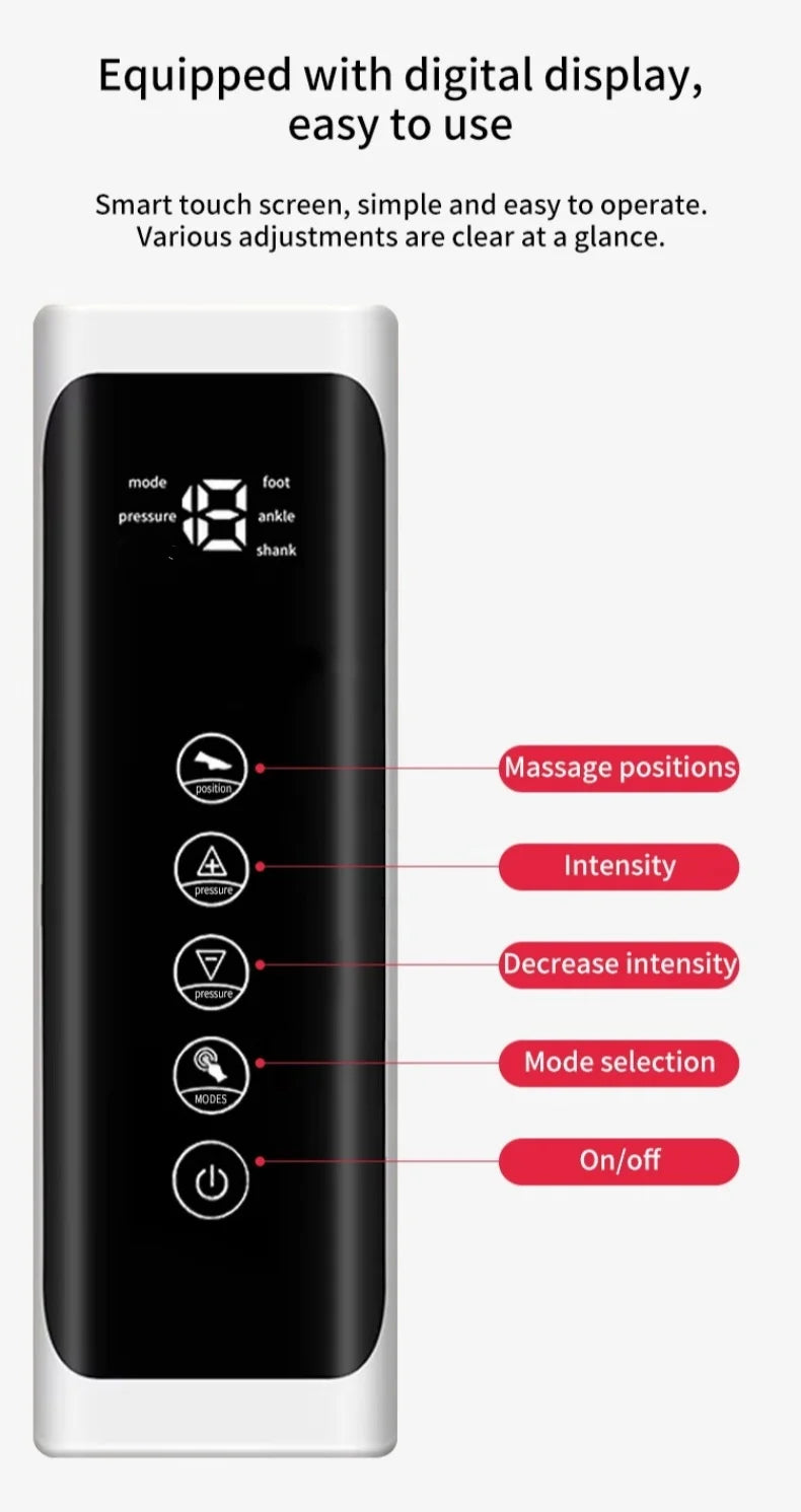 Leg Massager for Circulation: Air Compression Relief by Tidesmit Body Shaping Massage Equipment Tidesmit