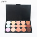 Tidesmit 15 color multifunction concealer palette texture close-up for waterproof face makeup coverage