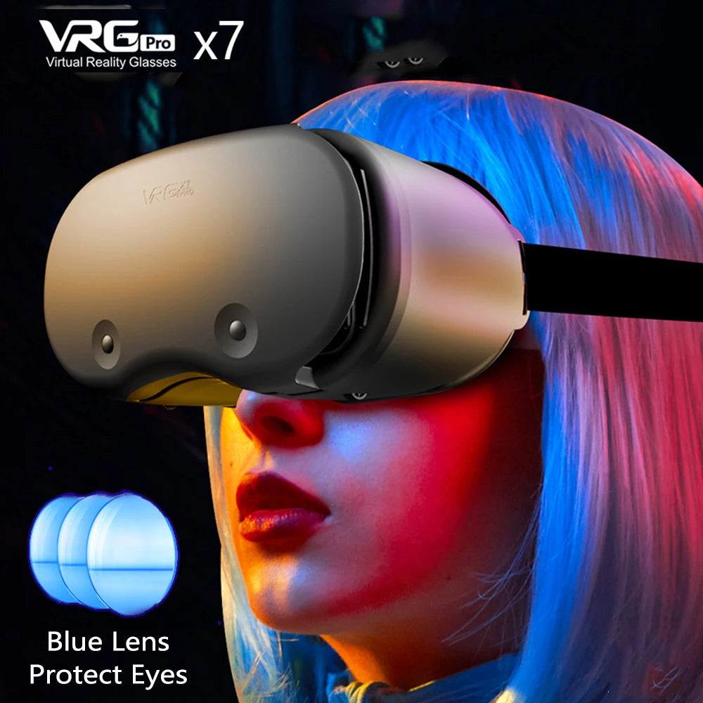 VR Headset for Smartphone 5-7 Inch - Immersive 3D Glasses X7/Y1 Series Tidesmit